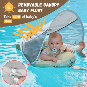 GENTEACO Mambobaby removable canopy provides UPF 50+ sun protection.