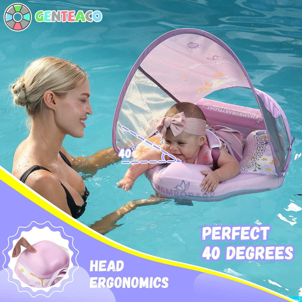 GENTEACO Mambobaby backstroke and breaststroke learning options