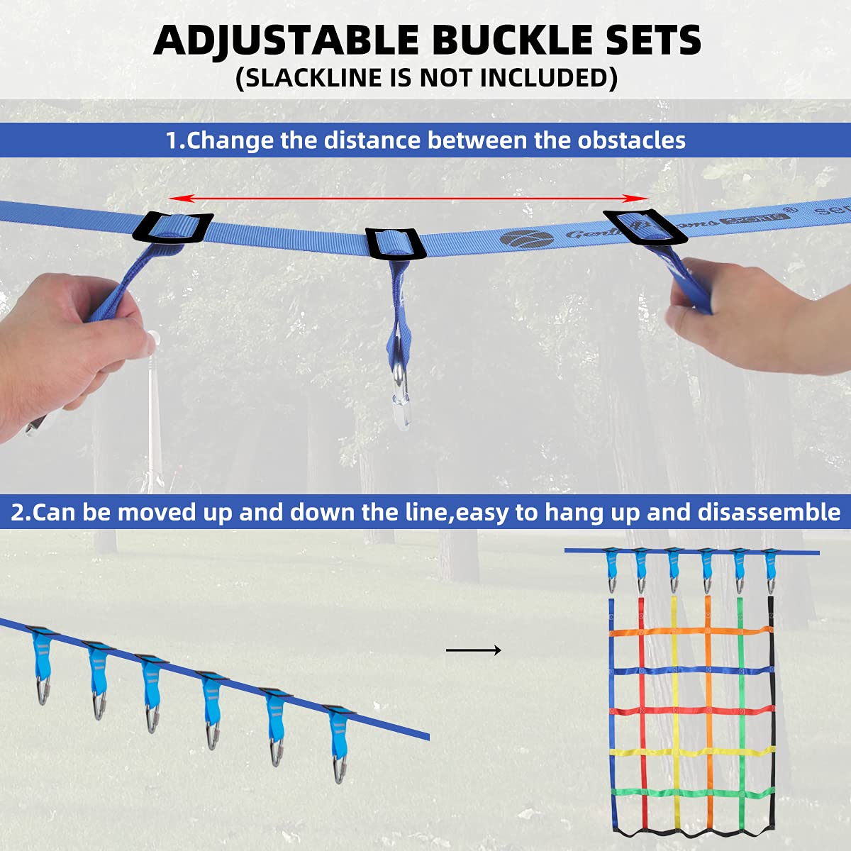 Gentle Booms Sports ninja line accessory helps kids tackle obstacle courses with confidence.