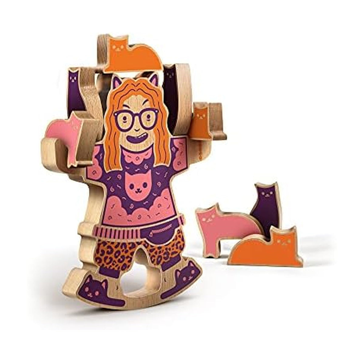 Genuine Fred Crazy Cat Lady base for wobble balance and stacking practice