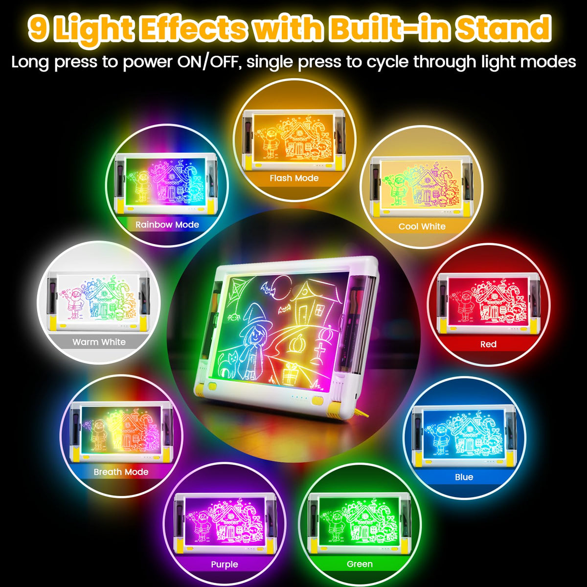 Geokay five-color marker set for bold neon drawings