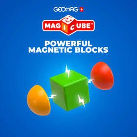 Geomag Magicube Safari-friendly parts enabling easy grip and safe stacking for toddlers.