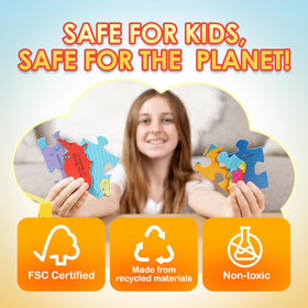Geotoys GeoPuzzle family play promotes bonding and teamwork.