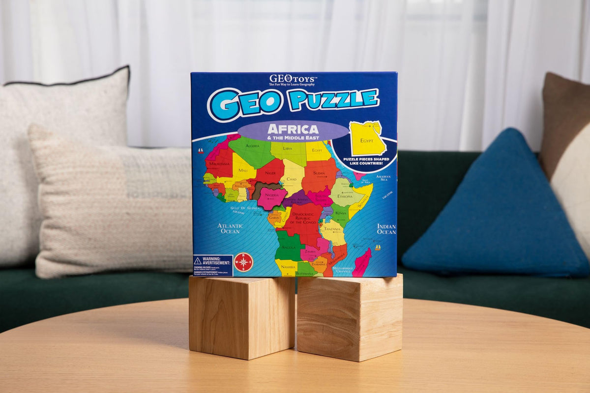 Geotoys GeoPuzzle supports fine motor skills with precise piece placement