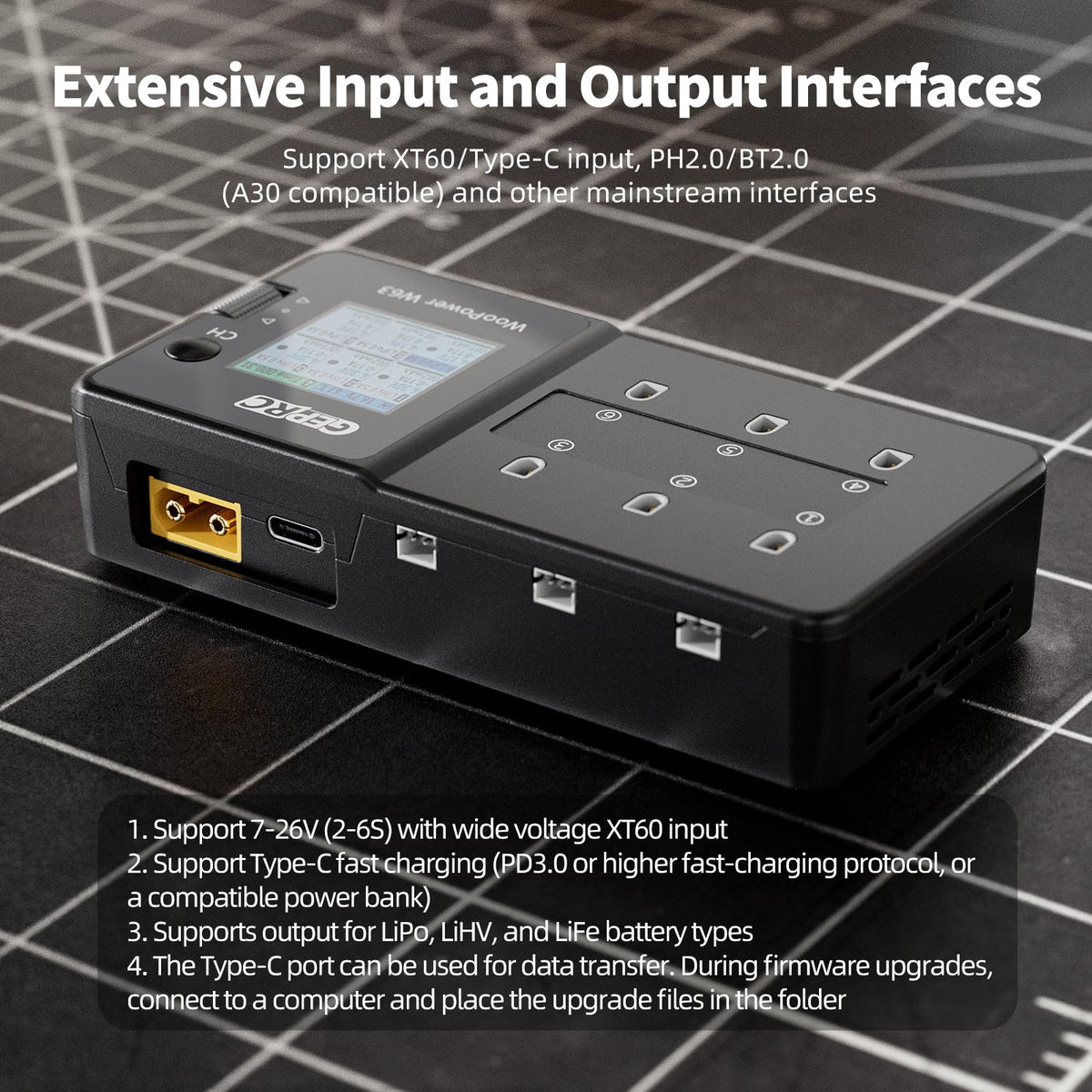 GEPRC W63 supports discharge and storage modes for lifecycle care