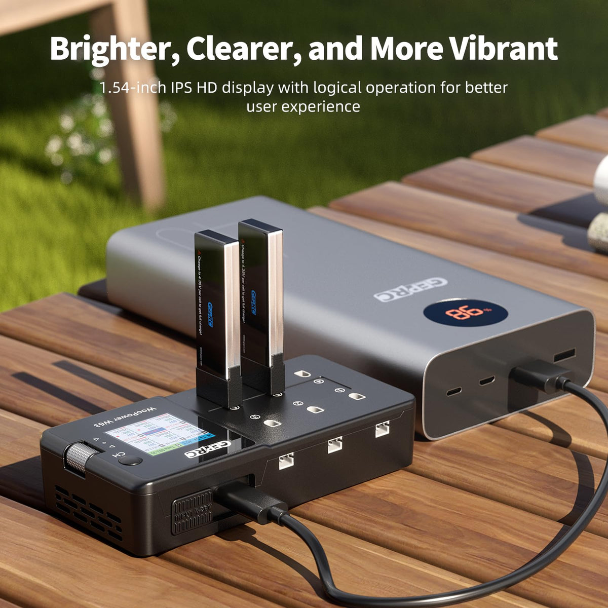 GEPRC W63 universal connectors for PH2.0 BT2.0 and XT60 with Type-C PD3.0
