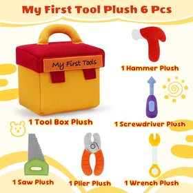 GERBIT screwdriver plush invites imaginative play and hand-eye coordination