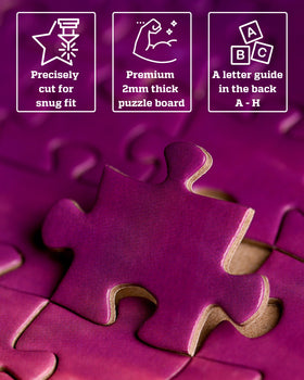 Gerjato puzzle 2mm thick interlocking pieces designed for easy assembly
