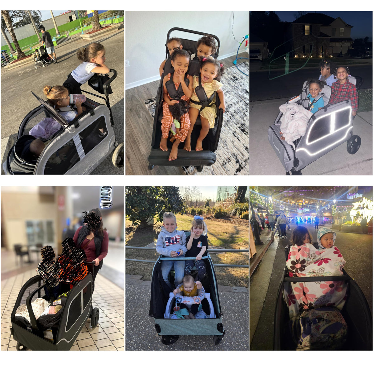 Germinate 4 Seater Wagon interior seats with 5-point harnesses