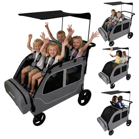 Germinate 4 Seater Wagon front view showing roomy four-seat layout for kids