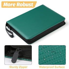 GERMUN PU leather exterior shields cards from dust and moisture.