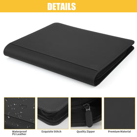GERMUN Diamond Black binder capacity of 324 toppers for large collections