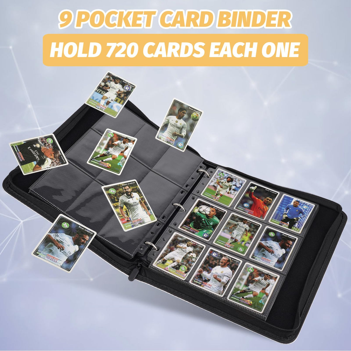 Wrist-strap enables on-the-go transport of your card collection