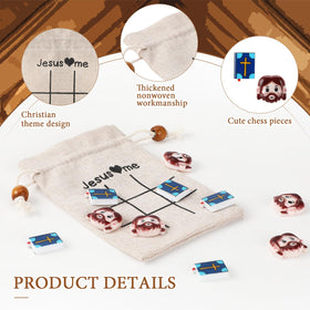 Gerrii Bible pieces in a colorful tic tac toe set, perfect quick-fun classroom activity.