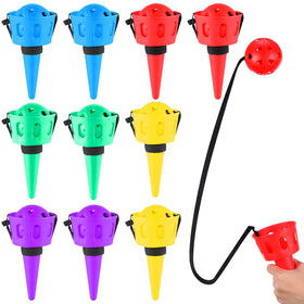 Gerrii throw-and-catch ball set in action for backyard fun and coordination.