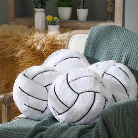 Gerrii volleyball pillow front view shows soft plush comfort for cozy decor