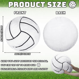 Gerrii volleyball pillow side view highlights durable stitching and plush support