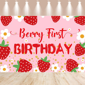 Gertaryo Photo Banners with strawberry motif boost party memories