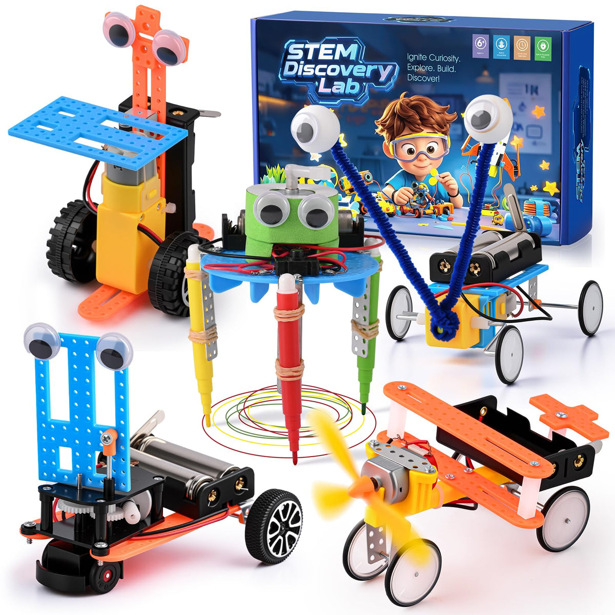 Gesboole STEM kit crawler for hands-on learning and problem solving