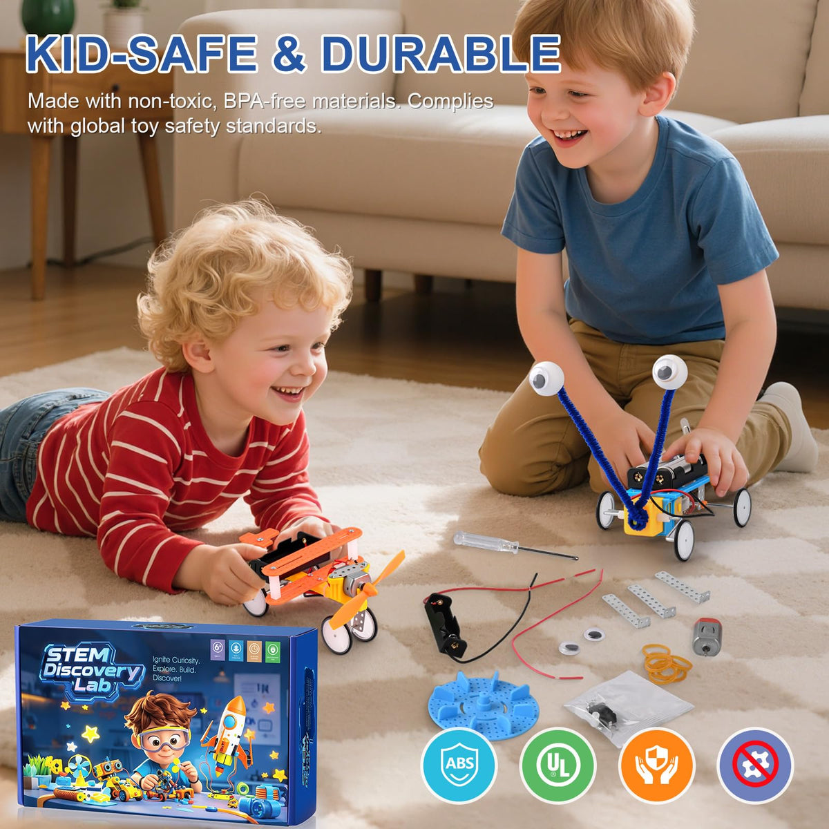 Gesboole STEM kit parts-box keeps components organized for quick starts