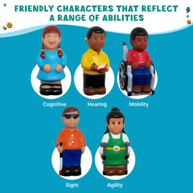 Get Ready Kids Friends detailed figures highlight diverse accessories for realism.