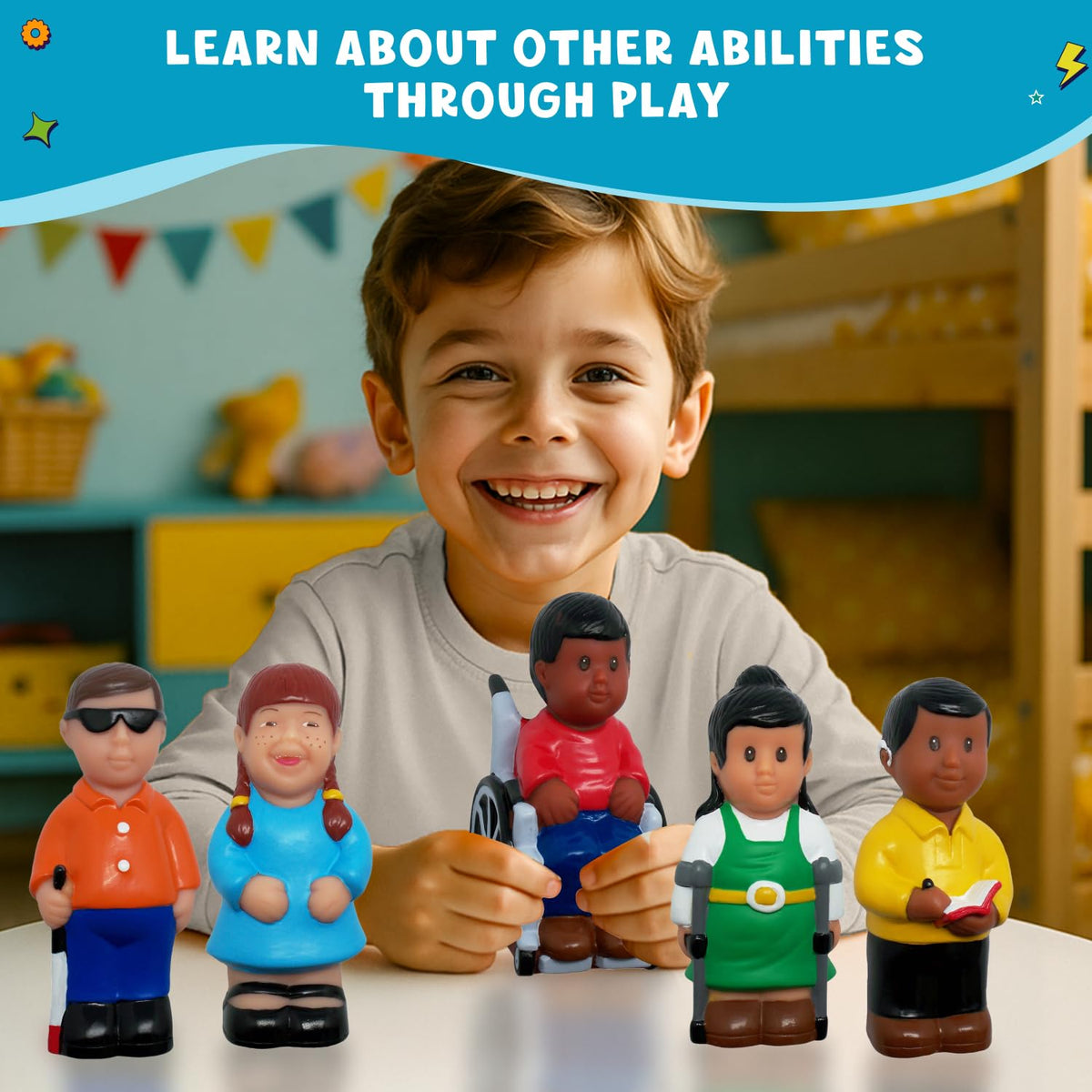 Get Ready Kids Friends hearing aid figure encourages listening and social interaction.