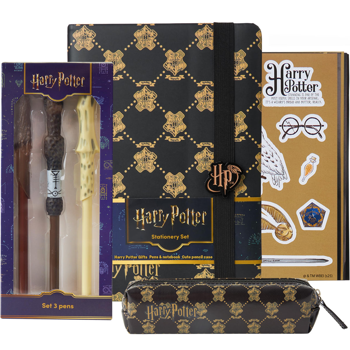 Get Trend Harry Potter stationery set notebook for journaling and doodling.