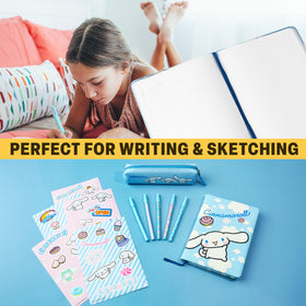 Get Trend Hello Kitty Cinnamoroll blue pencil case keeps supplies organized.