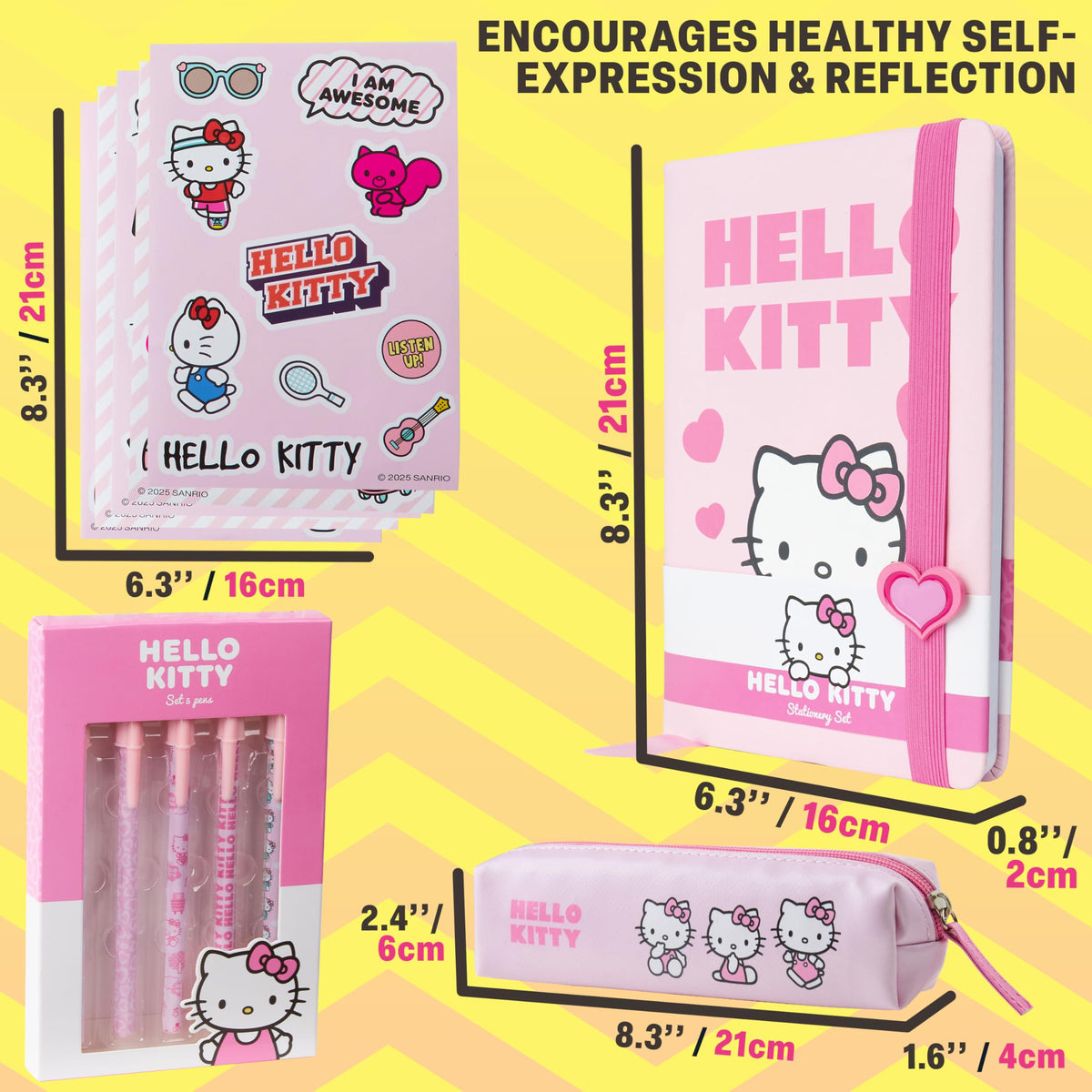 Get Trend Hello Kitty stationery set boosts teen creativity and organization.