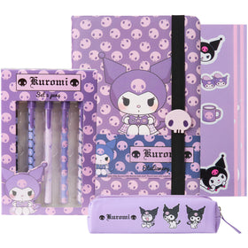 Get Trend Hello Kitty Kuromi stationery set notebook for journaling and doodling.