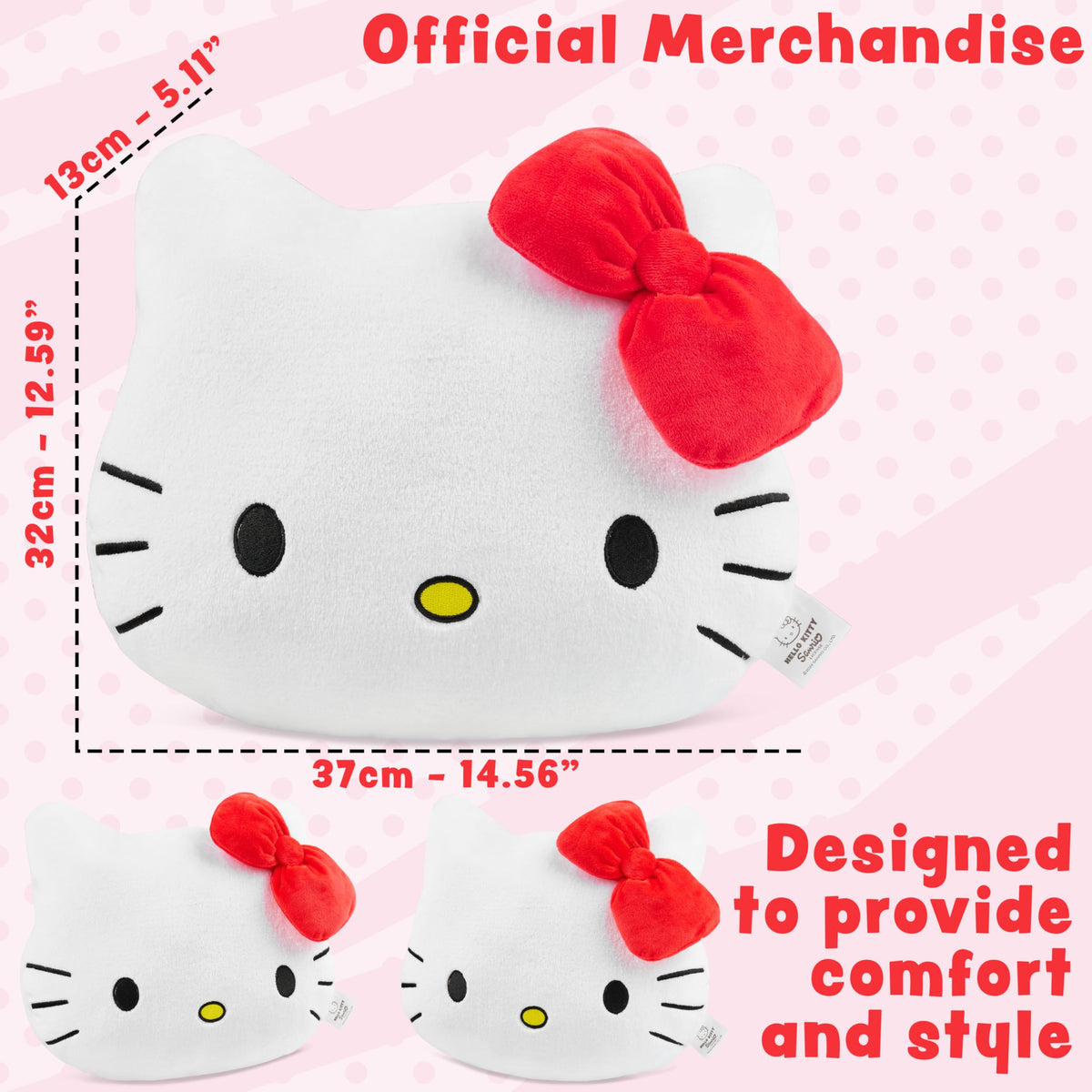 Get Trend Hello Kitty plush cushion in bedroom decor for soft ambience.