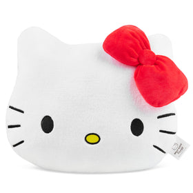 Get Trend Hello Kitty plush cushion close-up texture for cozy lounging.