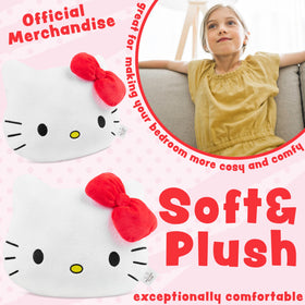 Get Trend Hello Kitty plush cushion on sofa adds cute decor and comfort.