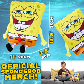 Get Trend SpongeBob plush pillow closeup, showing durable velvet finish.