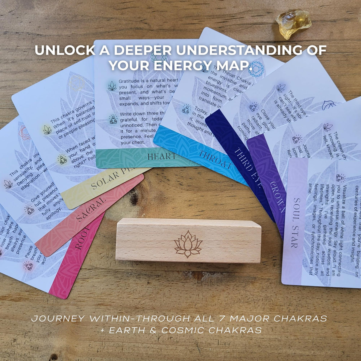 Getta Girl Aura Chakra holographic edges catch light during mindful moments.