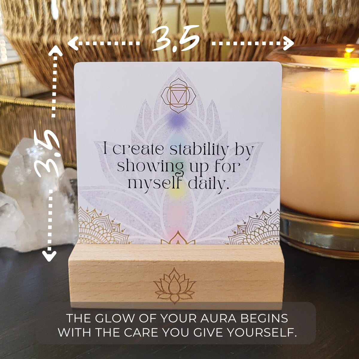 Getta Girl Aura Chakra keepsake pouch for portable mindfulness practice.