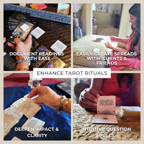 Getta Girl Tarot's Lil Sidekick open-ended questions expand spread options for readings.