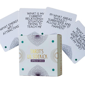 Getta Girl Tarot's Lil Sidekick spread questions deck boosts learning with varied prompts.