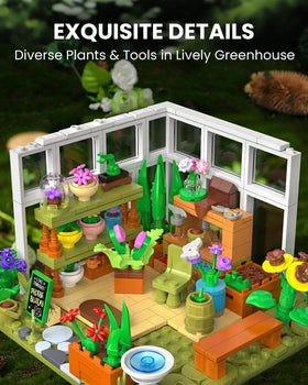 GEVINST Orchids, roses, and butterflies detail adds lush garden charm.