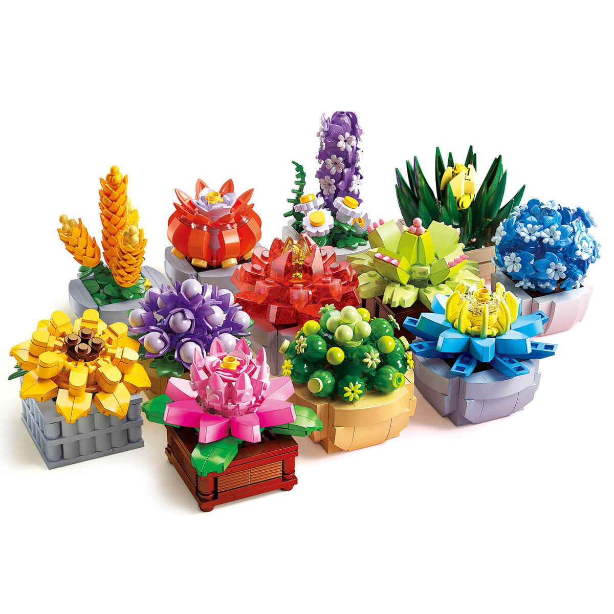 GEVINST Succulents Set front view, ideal for versatile home decor ideas