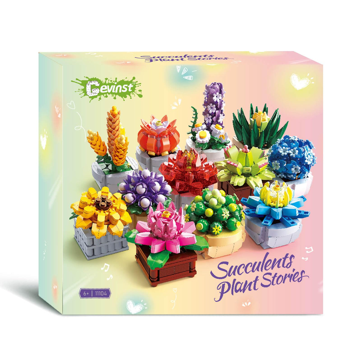 GEVINST Succulents Set gift packaging, ready for thoughtful presents