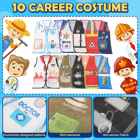 Geyoga fireman vest set for kids, enhances active classroom drama.