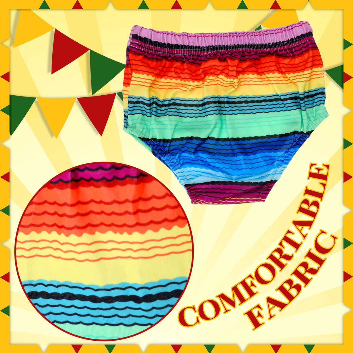 Geyoga Cinco De Mayo bow tie adds color for photos and celebrations.