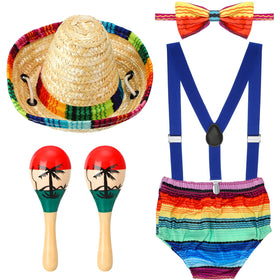 Geyoga Cinco De Mayo baby hat ready for festive photos and cake smash moments.