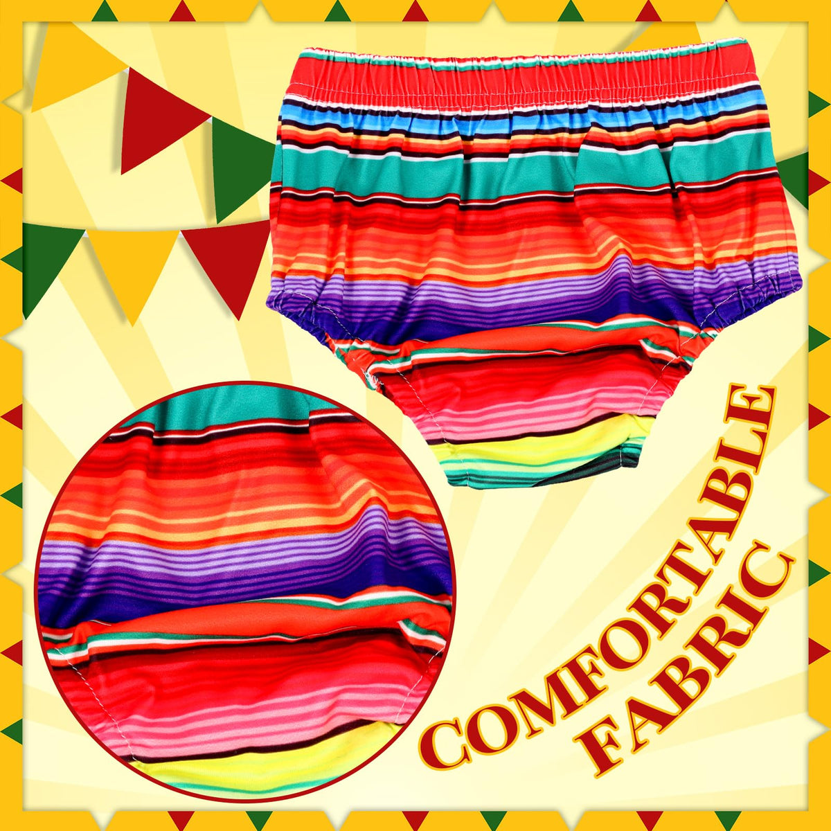 Geyoga Cinco de Mayo suspender provides comfortable adjustable fit