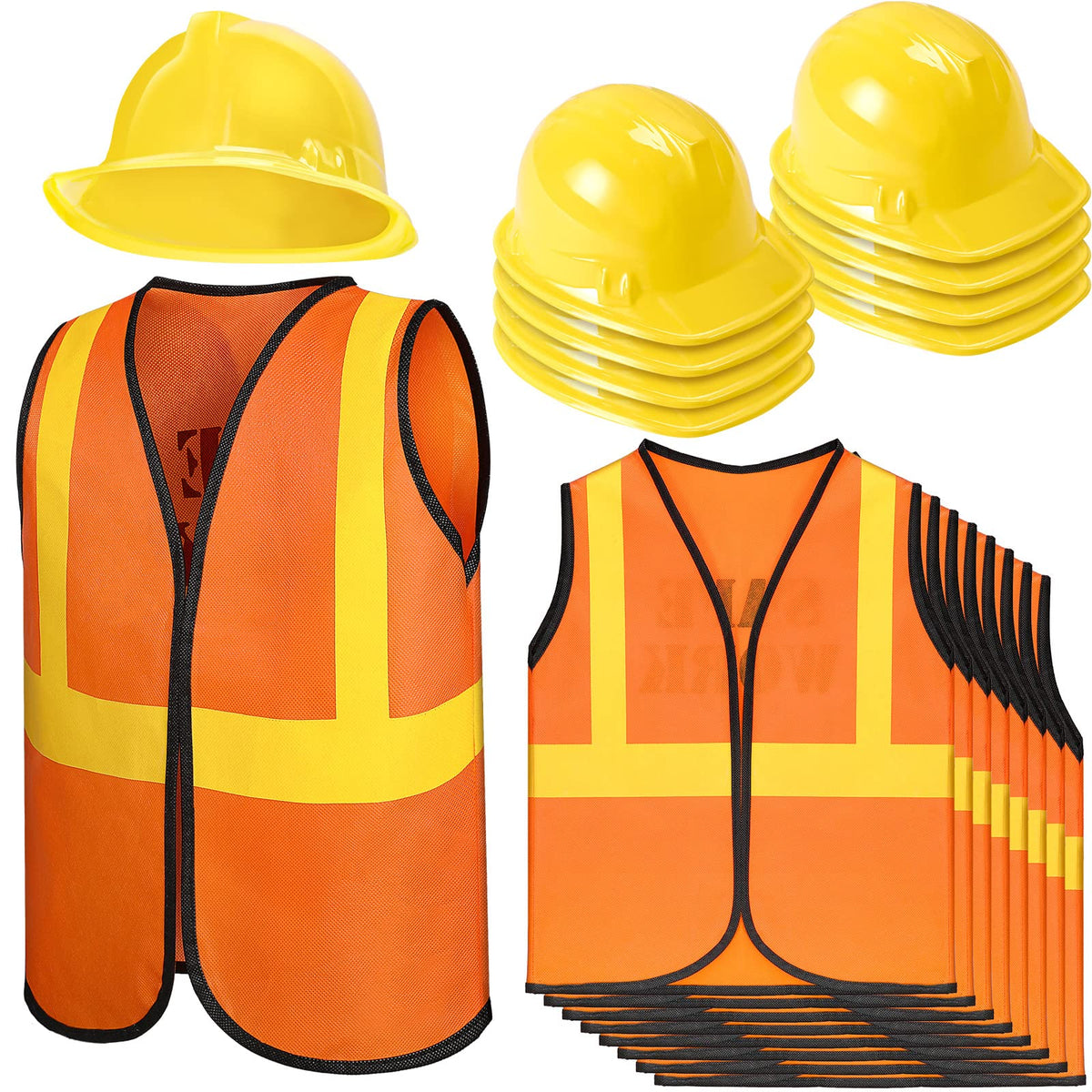 Geyoga construction vest for kids, yellow, comfortable fit for playful party costumes.