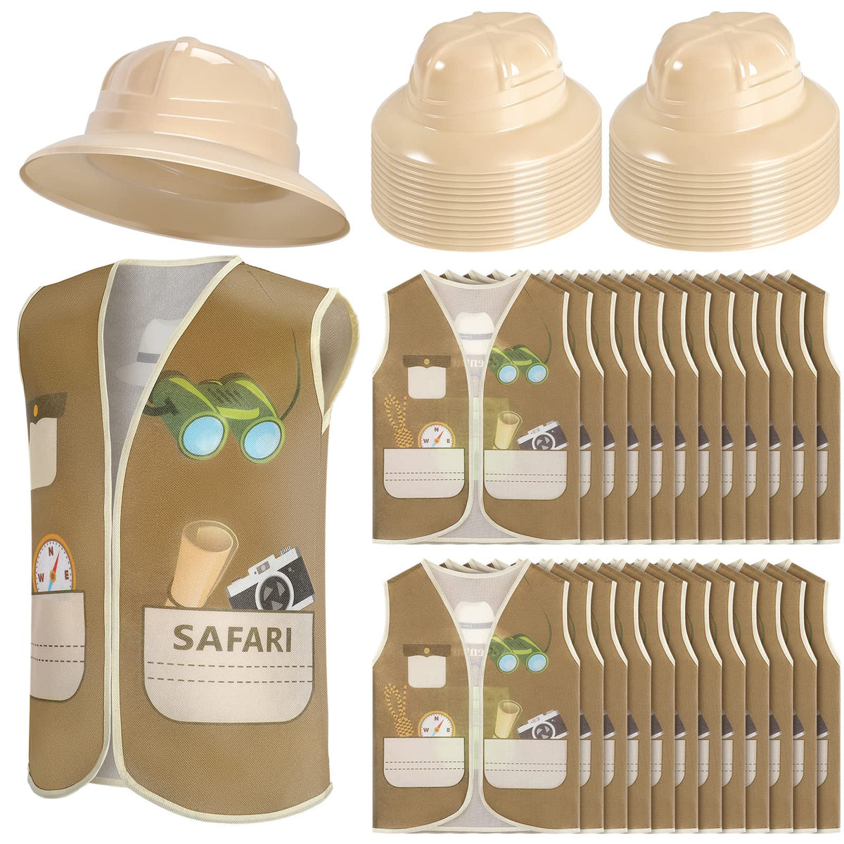 Geyoga explorer vest set for kids' safari costumes.