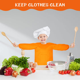 Geyoga washable-reusable-paint-apron simplifies clean-up after art