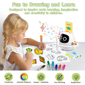 Gezxt drawing robot 220 cards pack enabling animals, plants, more