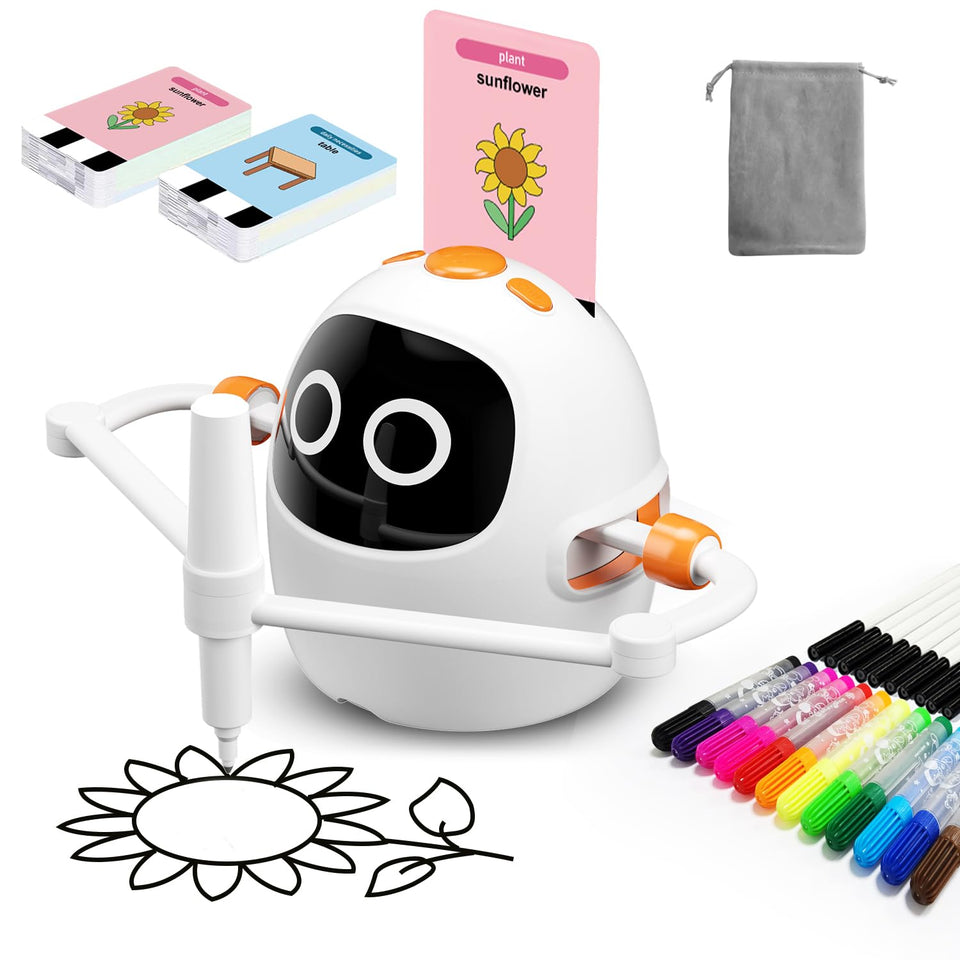 Gezxt drawing robot front view sparks creativity for kids